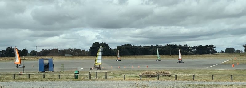 Land yachts near Sanson